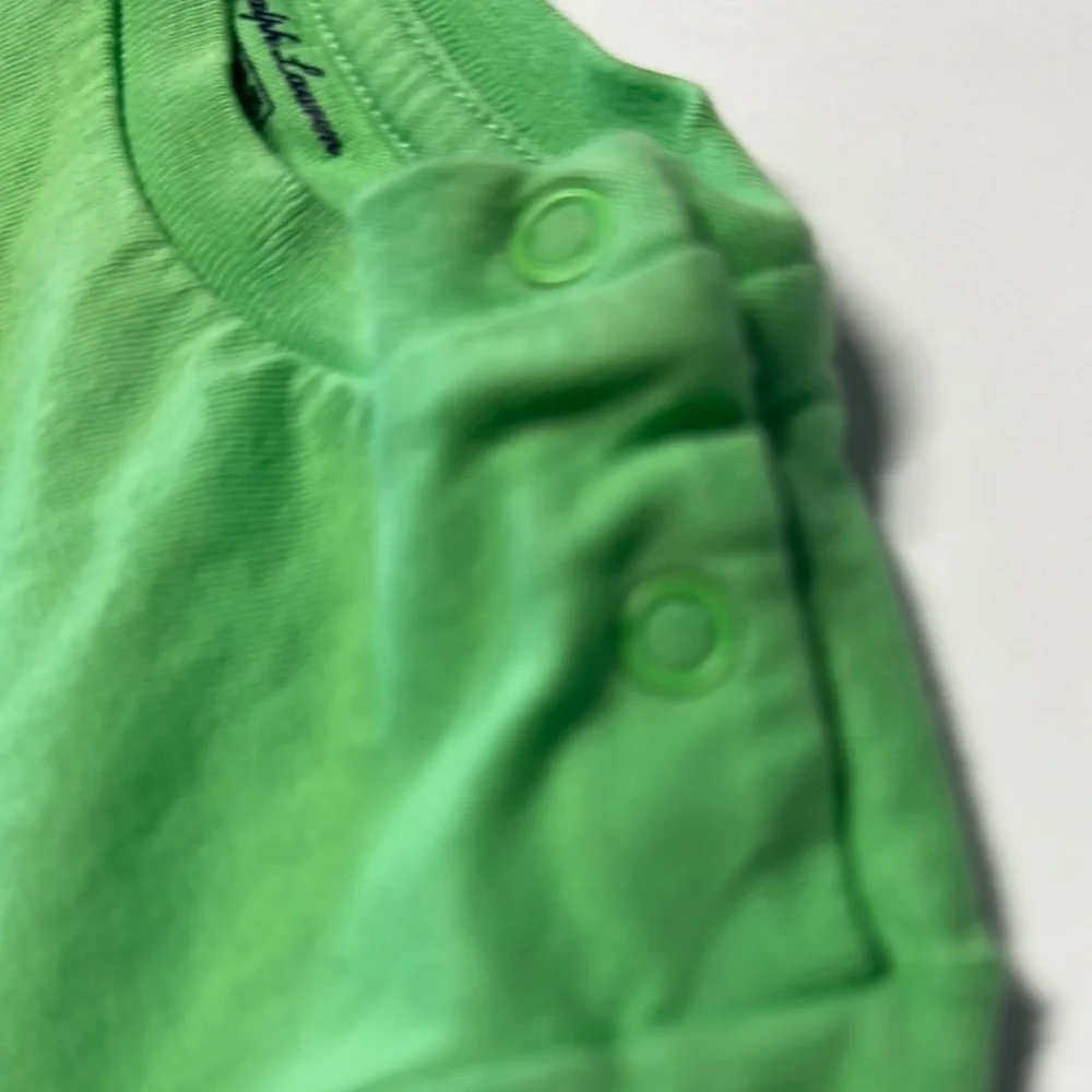 Ralph Lauren Green Short Sleeve Tee with Iconic Logo